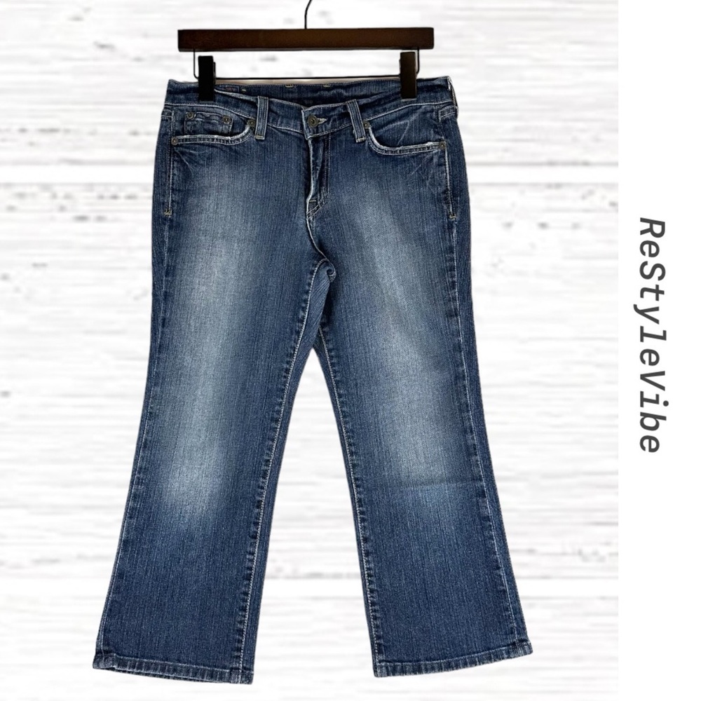 LUCKY BRAND Women’s Size 6/28 Denim Jeans Classic Rider Crop Style Fit Stretch